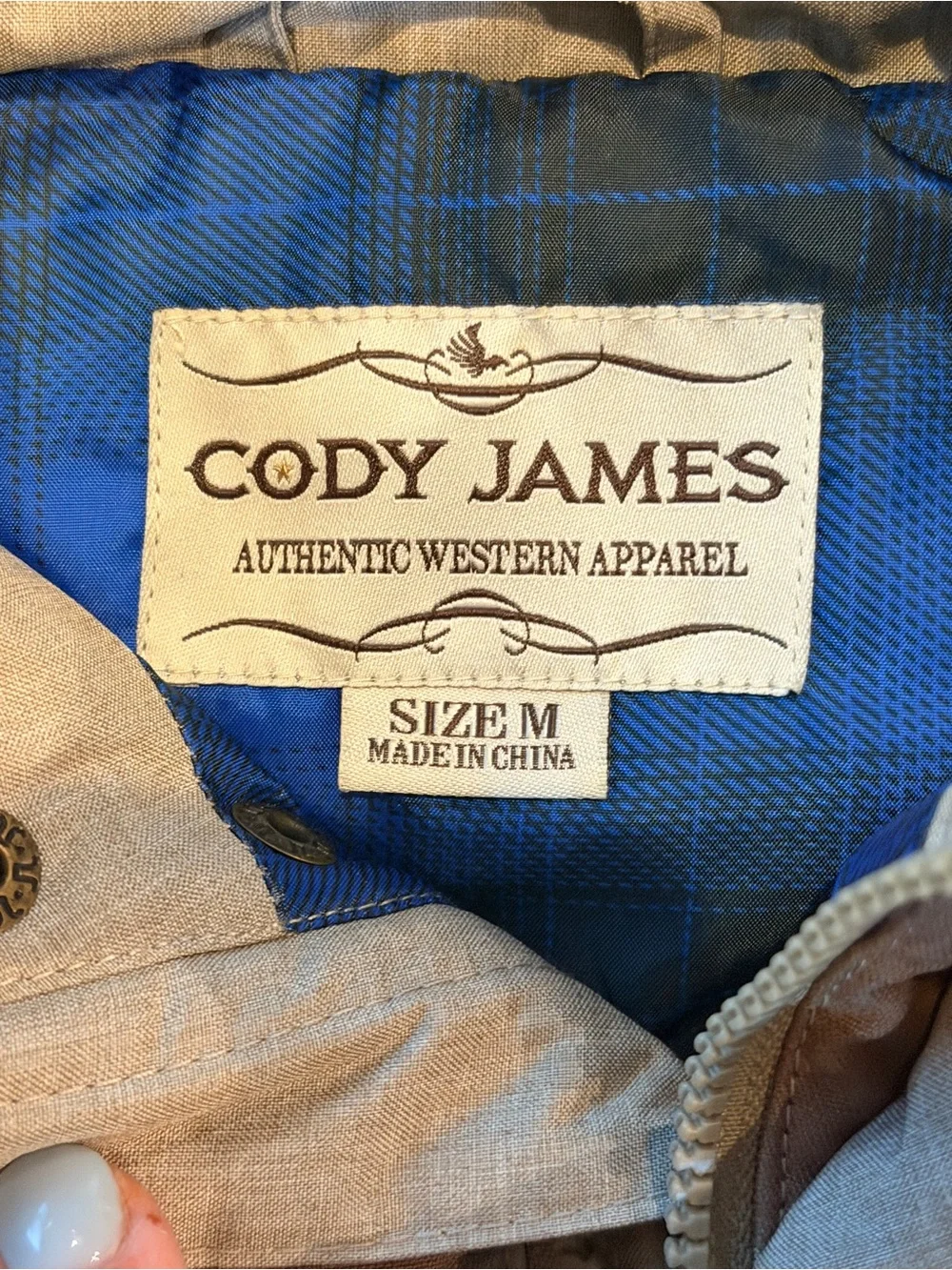 Cody James Youth Boys’ Light Brown Puffer Vest with Brown Yoke (Size YM)